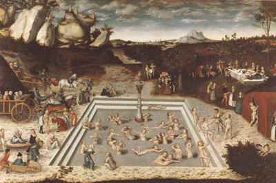CRANACH, Lucas the Elder The Fountain of Youth (mk08) Sweden oil painting art